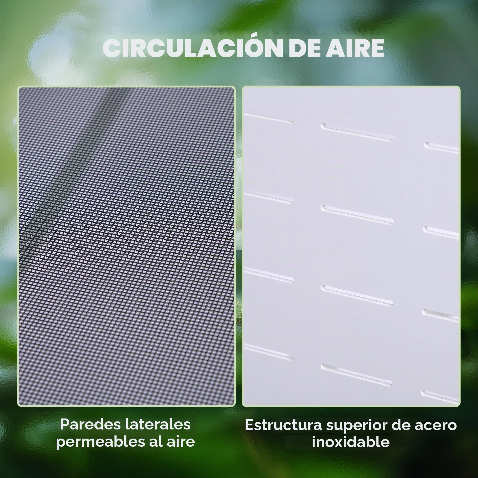 PawHut terrario de Aluminio para Reptiles Anfibios arácnidos Caja de cría de Reptiles terrario de Malla Blanco+Plata+Negro 120 x 40 x 40 cm