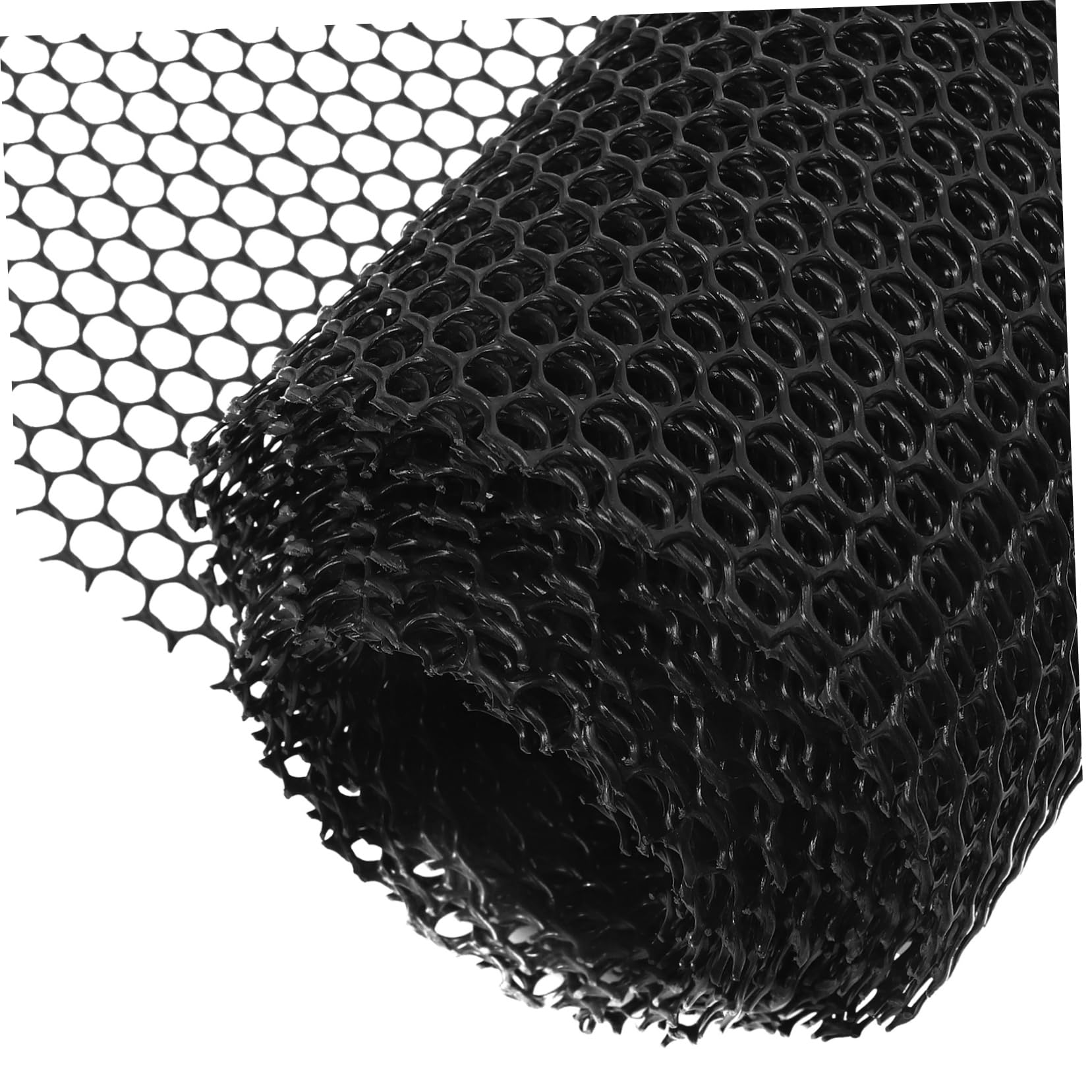 TOYANDONA Rete da Giardino in Plastica Nera 0,4x6m, per Pollaio e Recinzione del Prato, Leggera, Riutilizzabile e Facile da Pulire