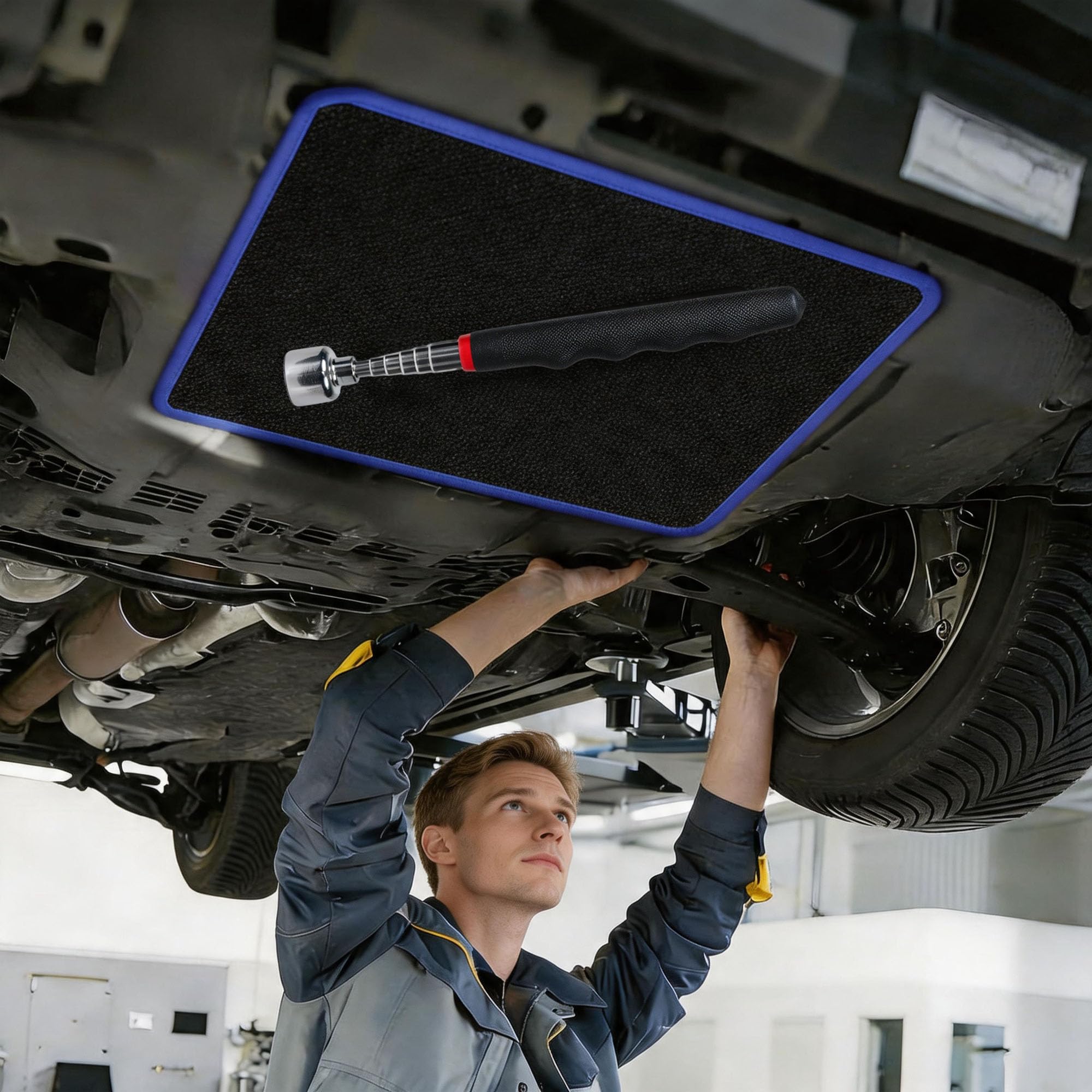 Magnetic Tool Mat & Pickup Kit - Garage Organization -7