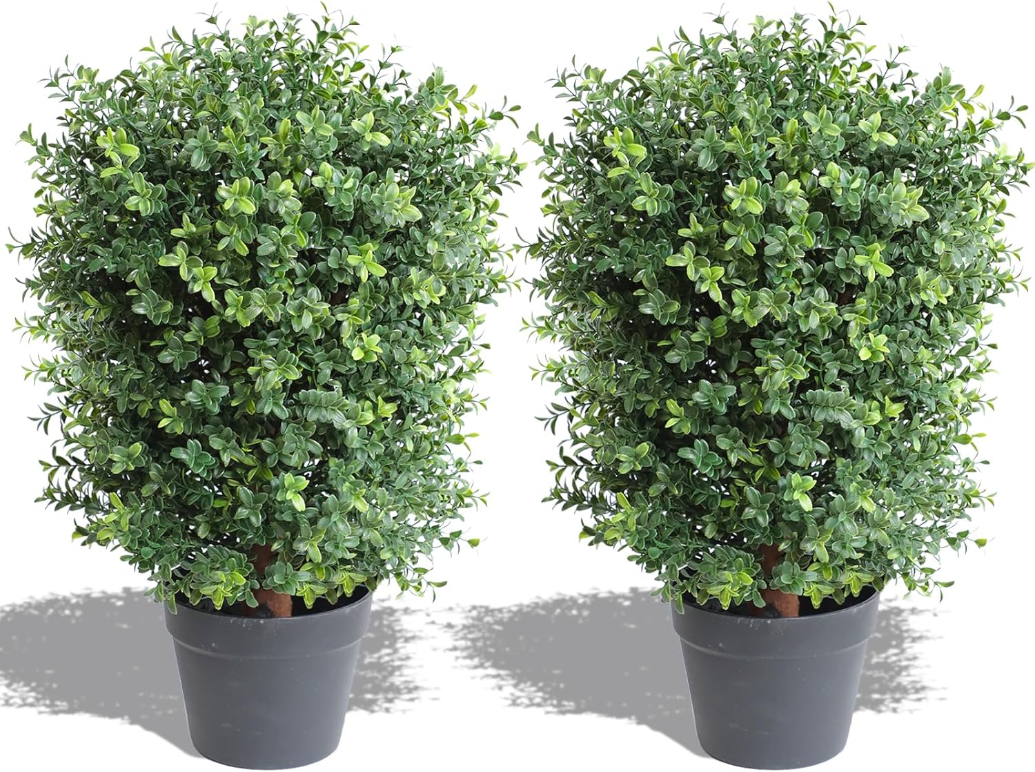 momoplant 2FT24Inch UVArtificial Topiaries Plant Trees
