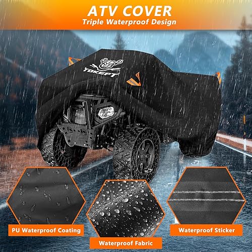 Miniatura 4 de Cubierta para cuatrimoto impermeable, resistente al agua, para 4 ruedas, cubierta para todas las estaciones, a prueba de clima, protección UV al