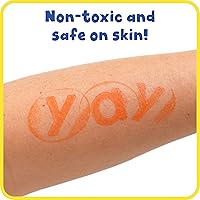 Vista 5 de READY 2 LEARN Bloc de sellos perfumados, cítricos, naranja, no tóxico, resistente a la decoloración, suministros de arte divertidos para niños