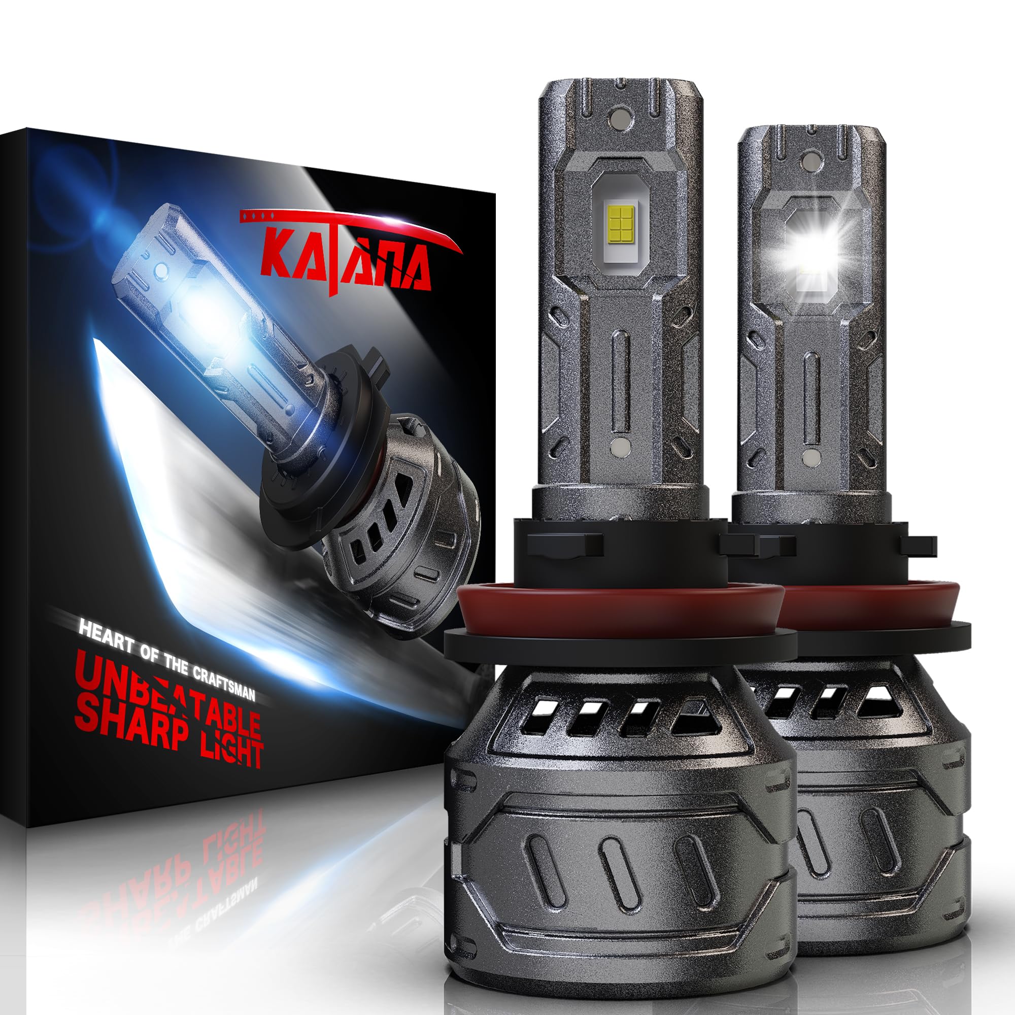 Amazon.com: KATANA H11 Bulb,H9 H8 Light Bulb 400% Brightness 6500K
