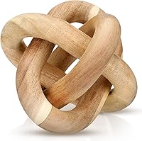 Vista 16 de Decoración de nudo de madera de 3 eslabones, decoración rústica para el hogar, decoración de mesa auxiliar, decoración bohemia de eslabones