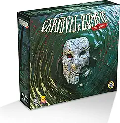 Funbox Jogo de Tabuleiro Cooperativo Carnival Zombie para 1 a 6 Jogadores - Segunda Edição Expandida