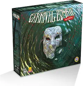 Funbox Jogo de Tabuleiro Cooperativo Carnival Zombie para 1 a 6 Jogadores - Segunda Edição Expandida