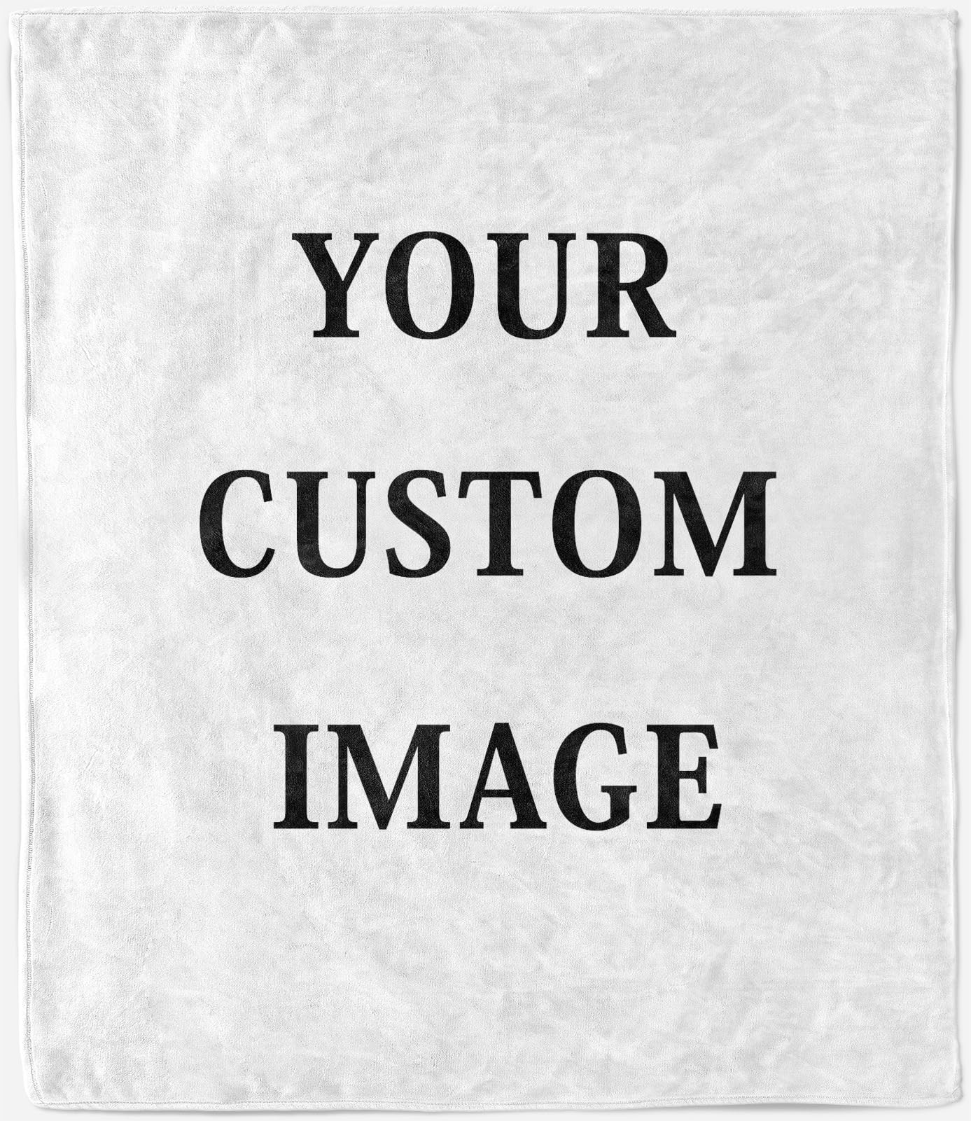 ANHOPE Custom Blanket Personalised Throw Blanket with Photo/Text/Logo Blue Sky White Cloud Flower Print Pattern All Season Customised Throw for Kids Adults Family Bed Sofa Couch Birthday Wedding โ image 1