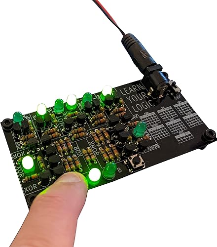 Miniatura 5 de Tablero de aprendizaje avanzado: puertas lógicas | Practica la soldadura y aprende electrónica