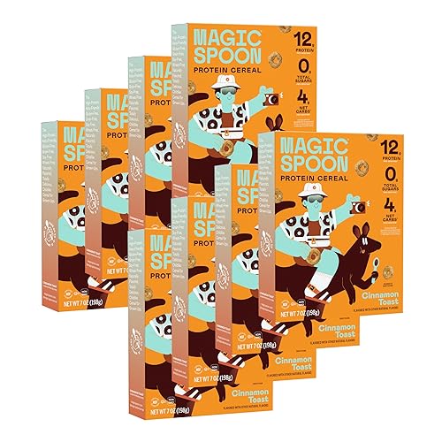 Miniatura 8 de Cereal Magic Spoon - Paquete de 4 piezas de Peanut Butter mantequilla de maní - Cereal para el desayuno keto sin gluten y sin granos bajo en