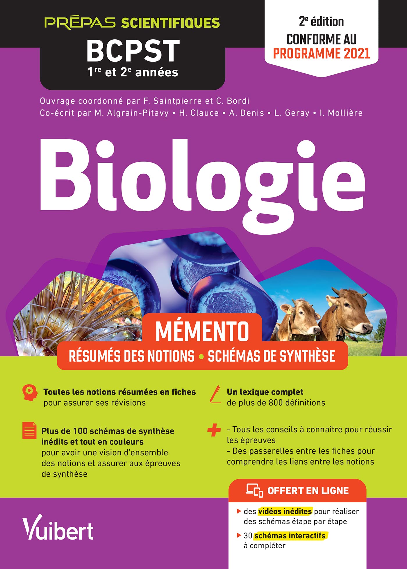 Mémento de Biologie BCPST 1re et 2e années: Notions-clés - Schémas de synthèse - Lexique - Conforme à la réforme 2021