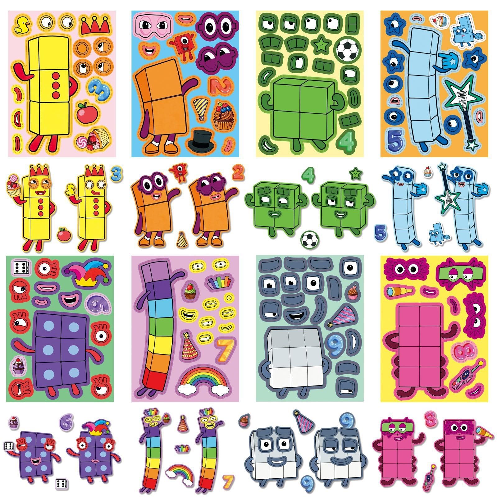 FGLFPXI 8-Pack Stickers Notebook Luggage Student Stationery Waterproof Decor Stickers