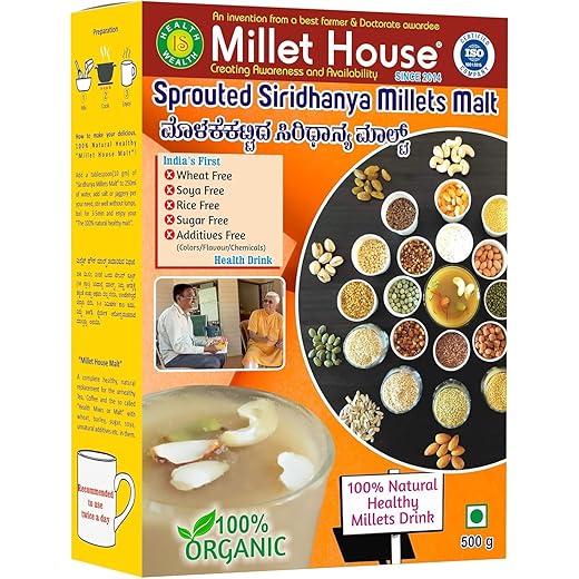 Millet House Sprouted Siri Millets Malt 500gm