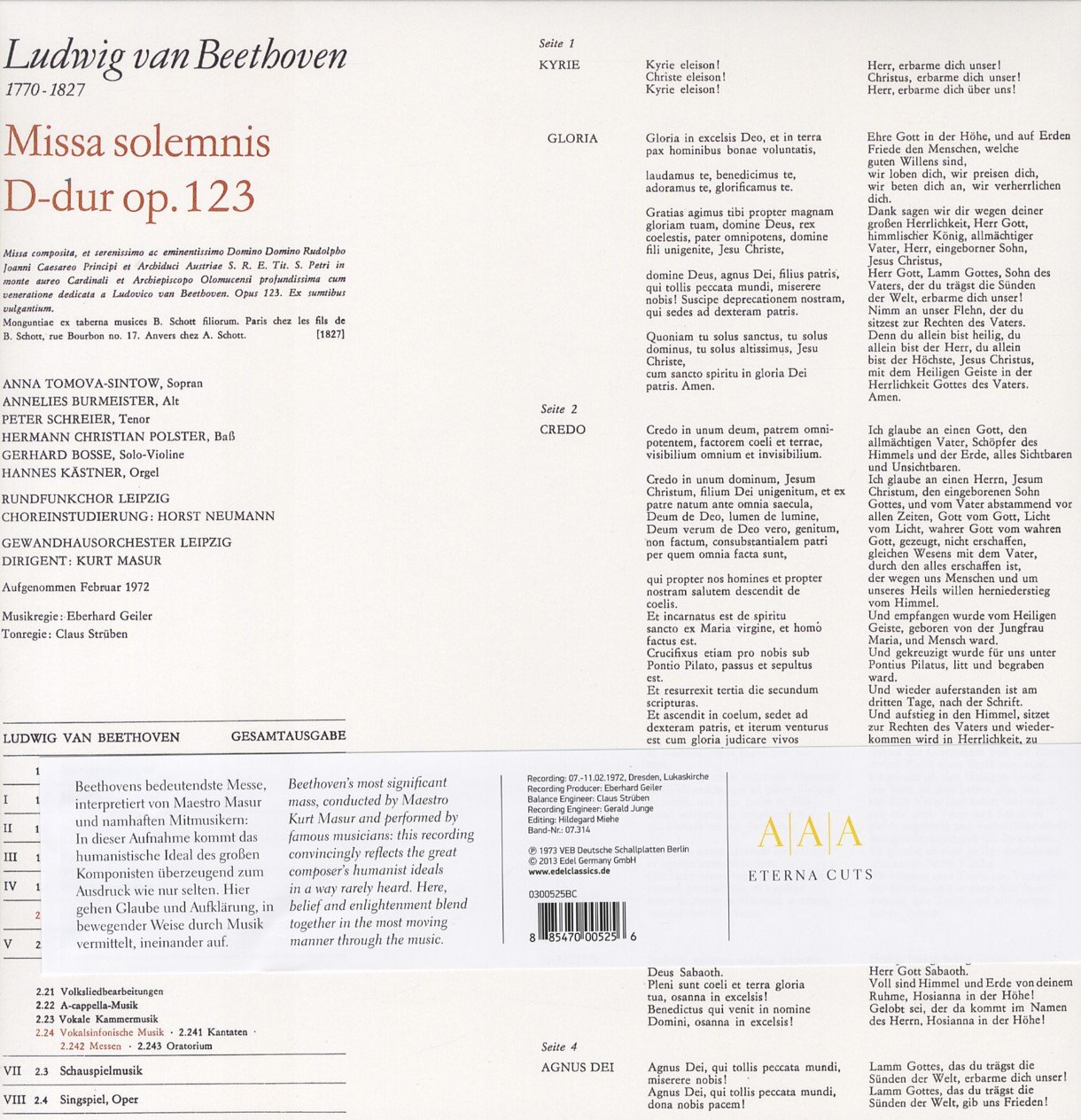 Missa Solemnis Op. 123