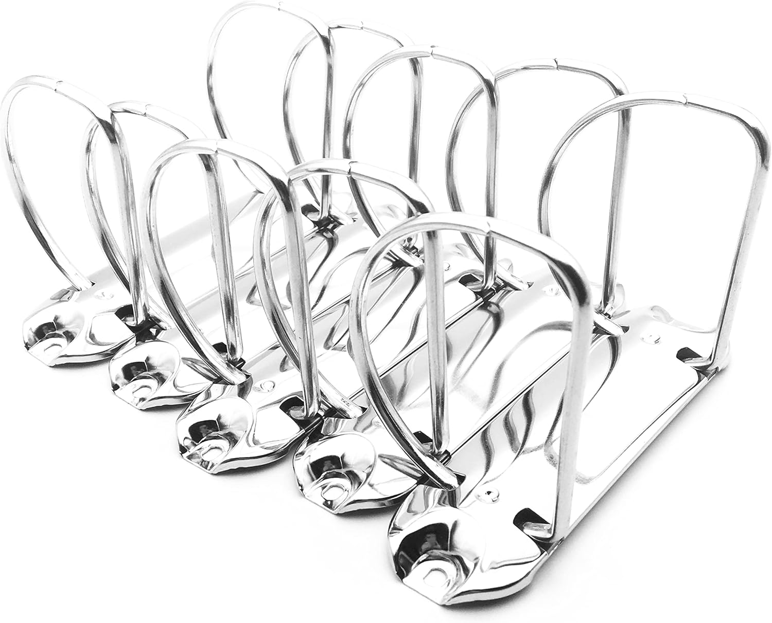 5Pack 2-Ring Binder Mechanism Spines for Top-Binding, 2 D-Rings (65mm)