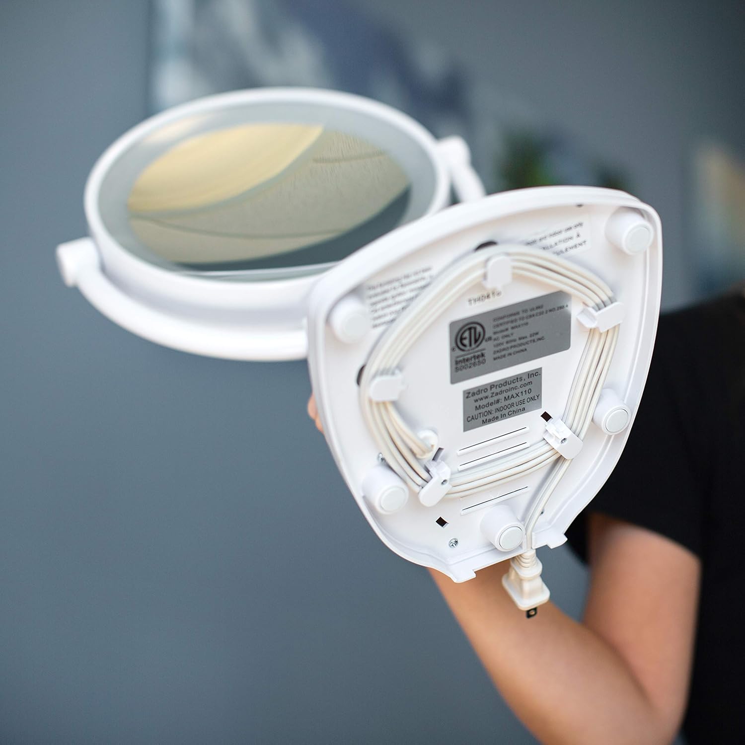 Zadro Max Bright Sunlight Dual Sided Vanity Mirror, White, 10X/1X Magnification : Beauty & Personal Care