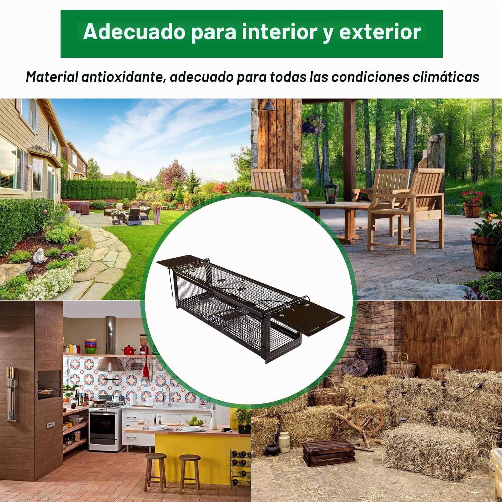 Ratzfatz Dos Pack Trampa para Ratones, con Cebo Vivo Diseño, Reutilizable de Dos Puertas Jaula Trampa Gatos, Interiores Exteriores Sensibilidad Ajustable, para Atrapar Ratones Ratas y Otros Roedores