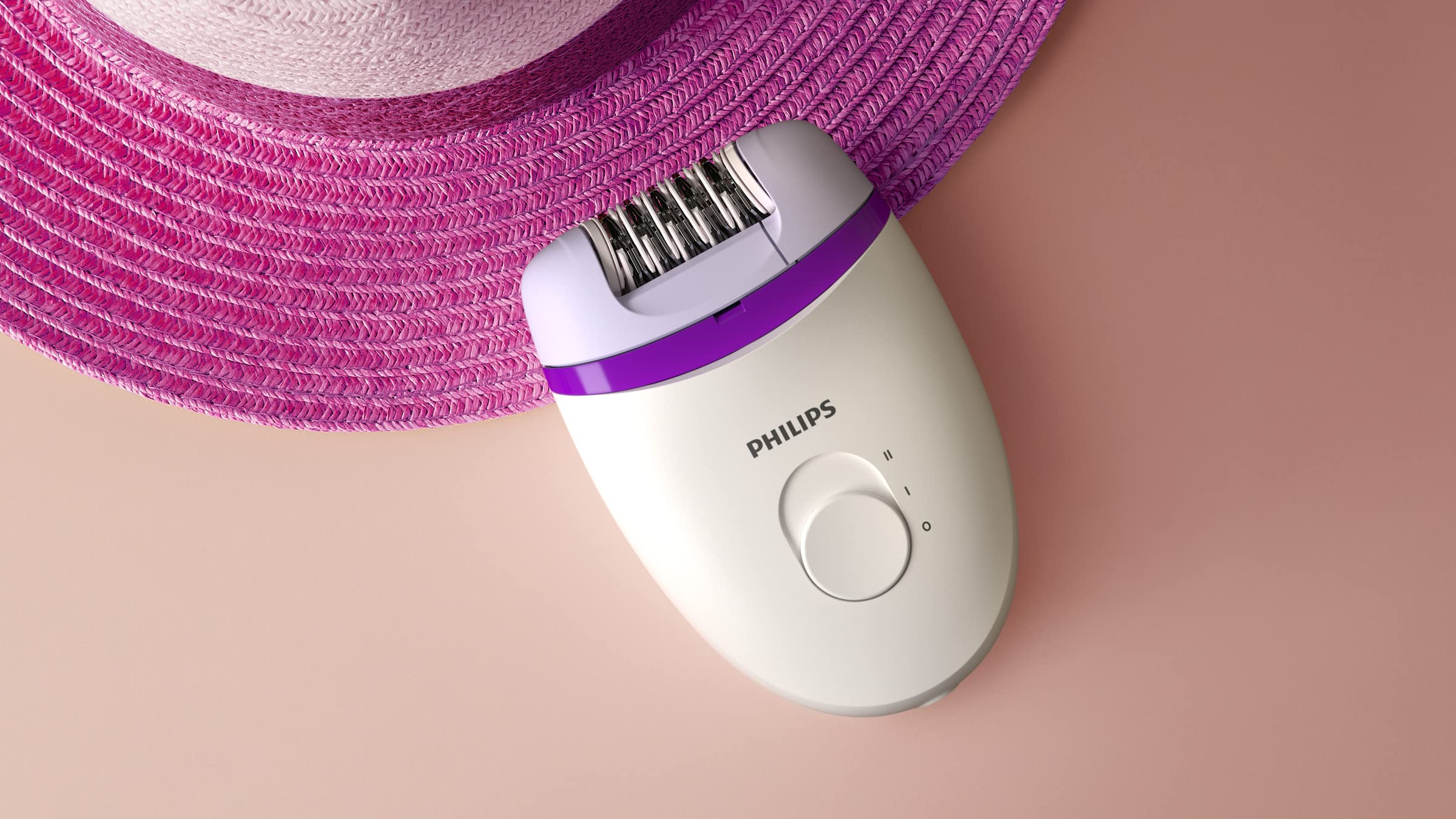 Philips Satinelle Essential Corded Compact epilator Incl. Bikini Trimmer, Brp505/00, 1 Count