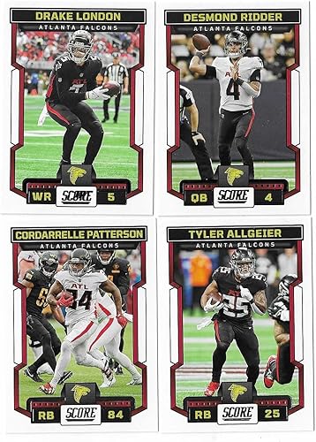 Miniatura 3 de 2023 Panini Score Football Atlanta Falcons Team Set 12 Cards WDrafted Rookies Desmond Ridder