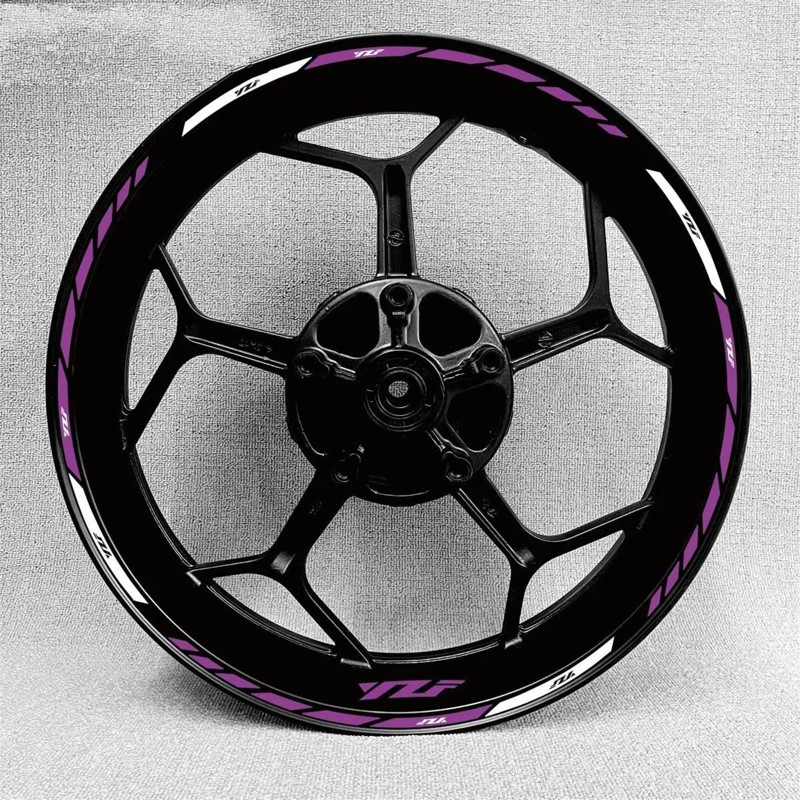 Motorcycle Reflective Wheel Stickers Rim Decal for Yamaha R1 R15 R125 R6 R7 MT-09 MT09 MT07 MT10 for Tracer(Color16)