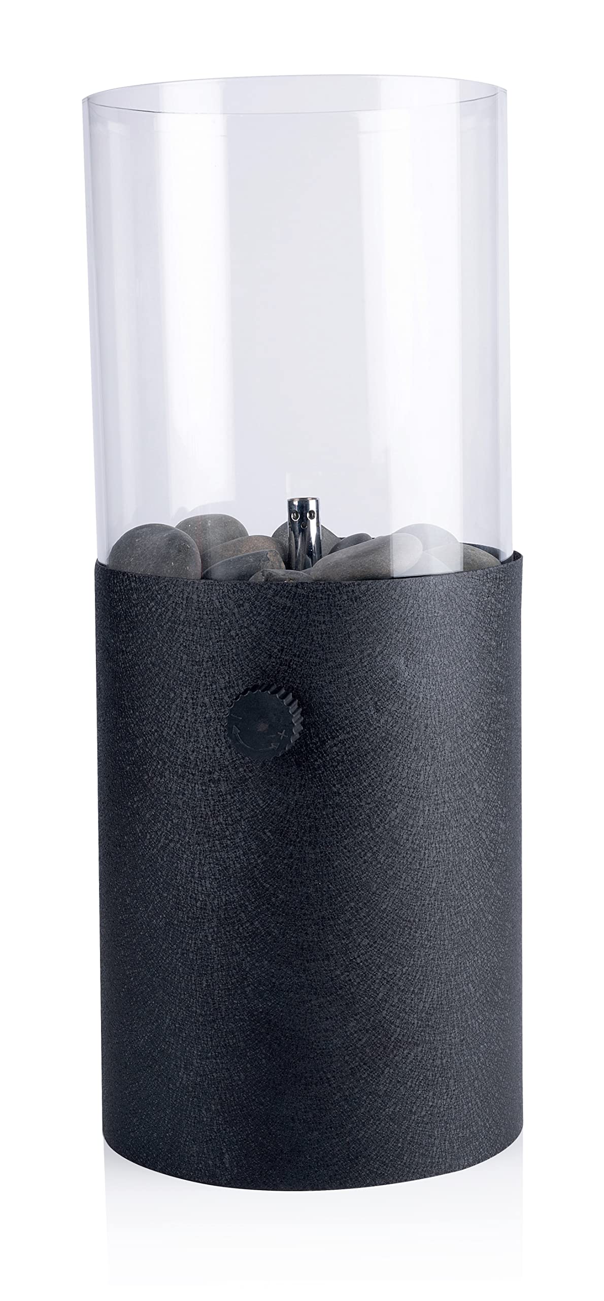 Tischgaslaterne Gaslaterne Gaslampe 0,7 kW mit 190g Stechgaskartuschen Tischkamin Tischlampe Outdoor Gastronomie (Tischgaslaterne mit 2 Kartuschen)