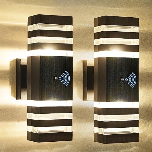 Miniatura 12 de Luces solares de pared de bronce aceitado para exteriores con sensor de movimiento de 3 modos de iluminación exterior para porche de 3000 K, 500