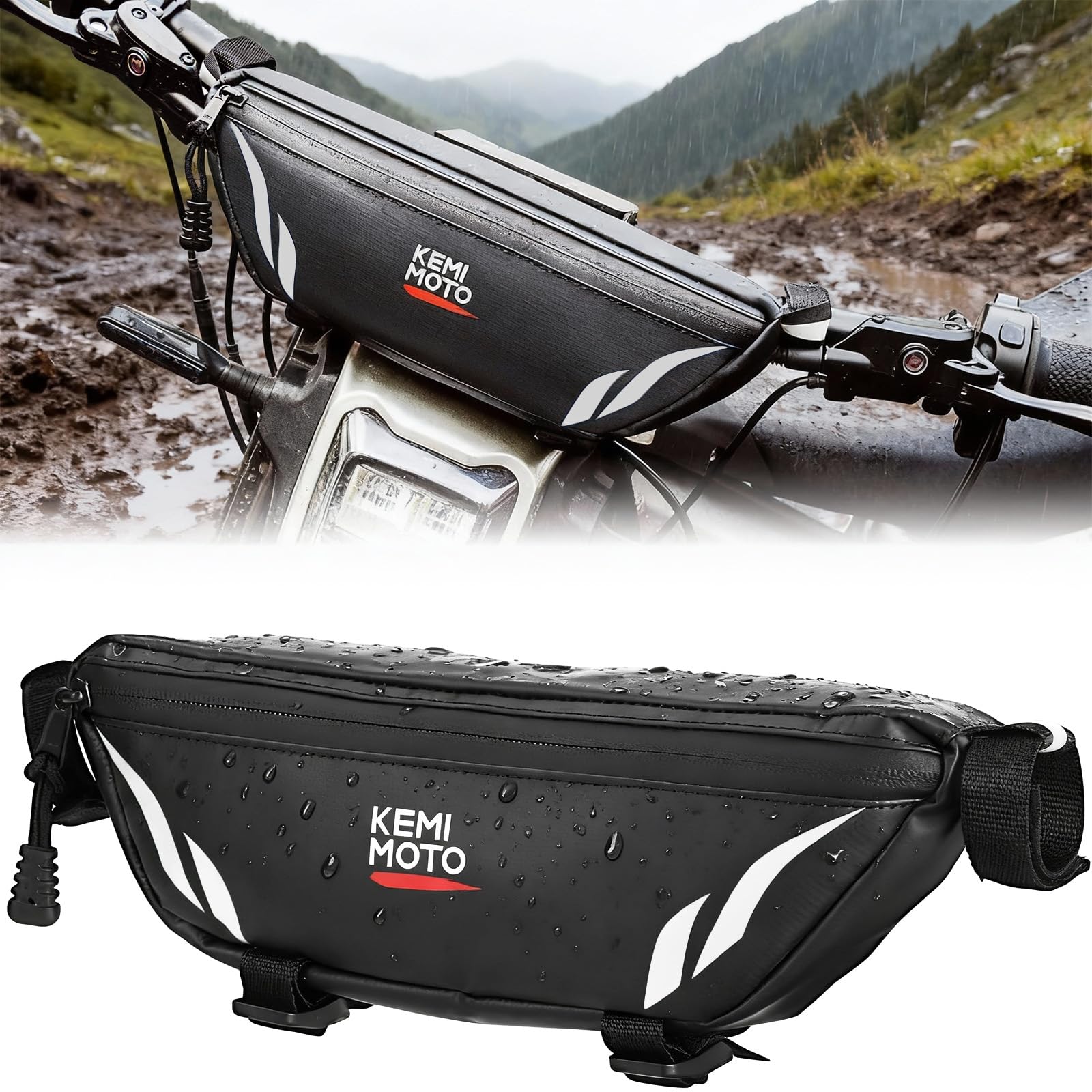 Amazon.com: KEMIMOTO Dirt Bike Handlebar Bag- Waterproof