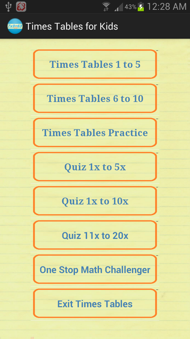 Times Tables for Kids - App on Amazon Appstore