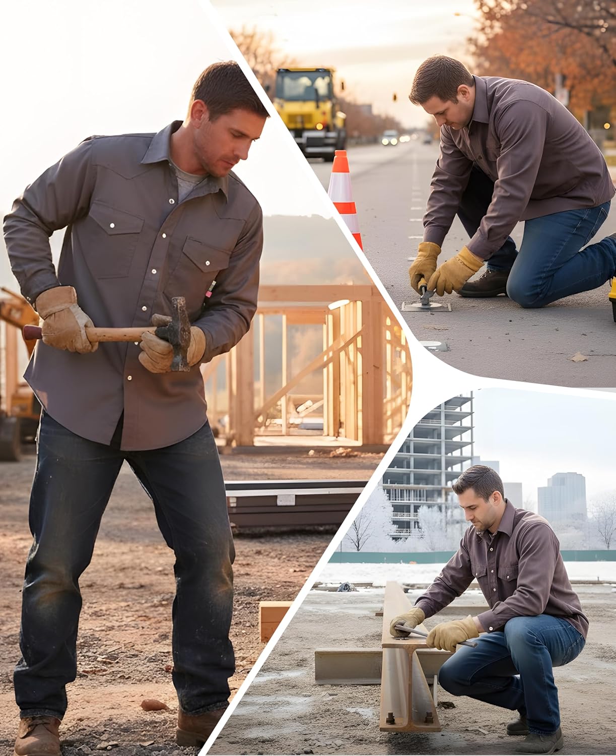 KONRECO FR Shirts for Men 6.5oz Lightweight Work Uniform Flame Resistant Welding Shirt/Water & Stain Repellent - Image 2