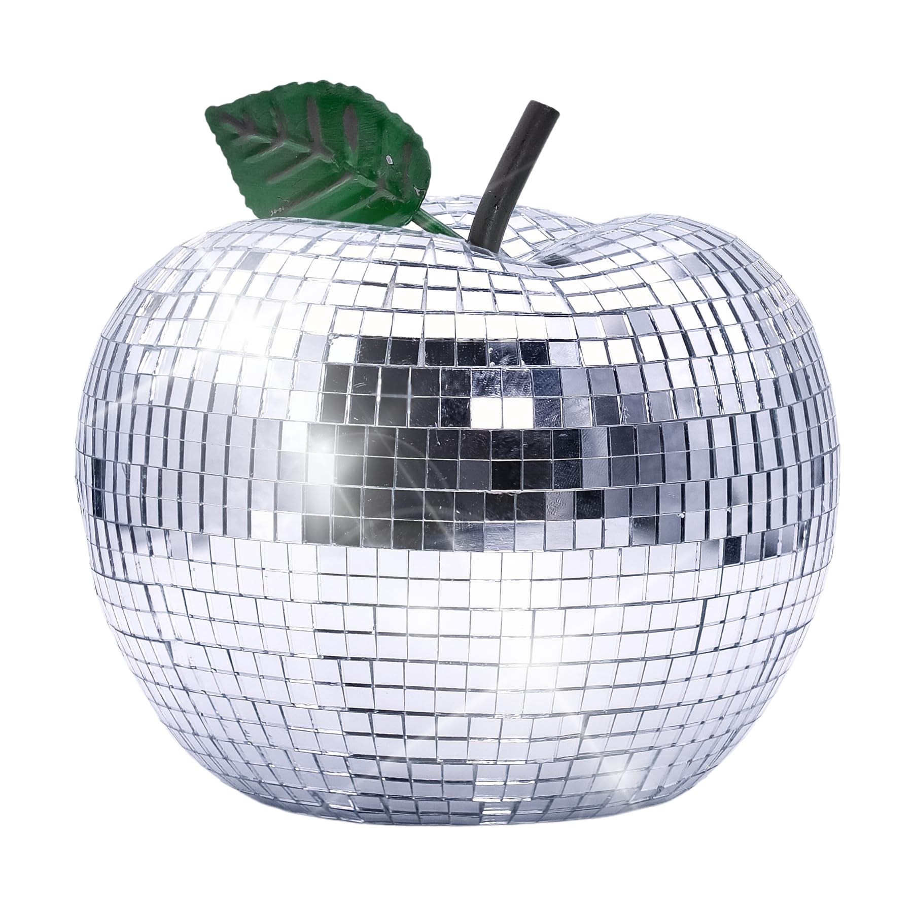 Valentines-Day Disco-Ball Decor Apple Mirrorball - Apple Shaped Home Decor for Party, Home, Room Decoration, Retro Disco Party Decorations, 5 Inch Mirror Disco Apple for Table Decor