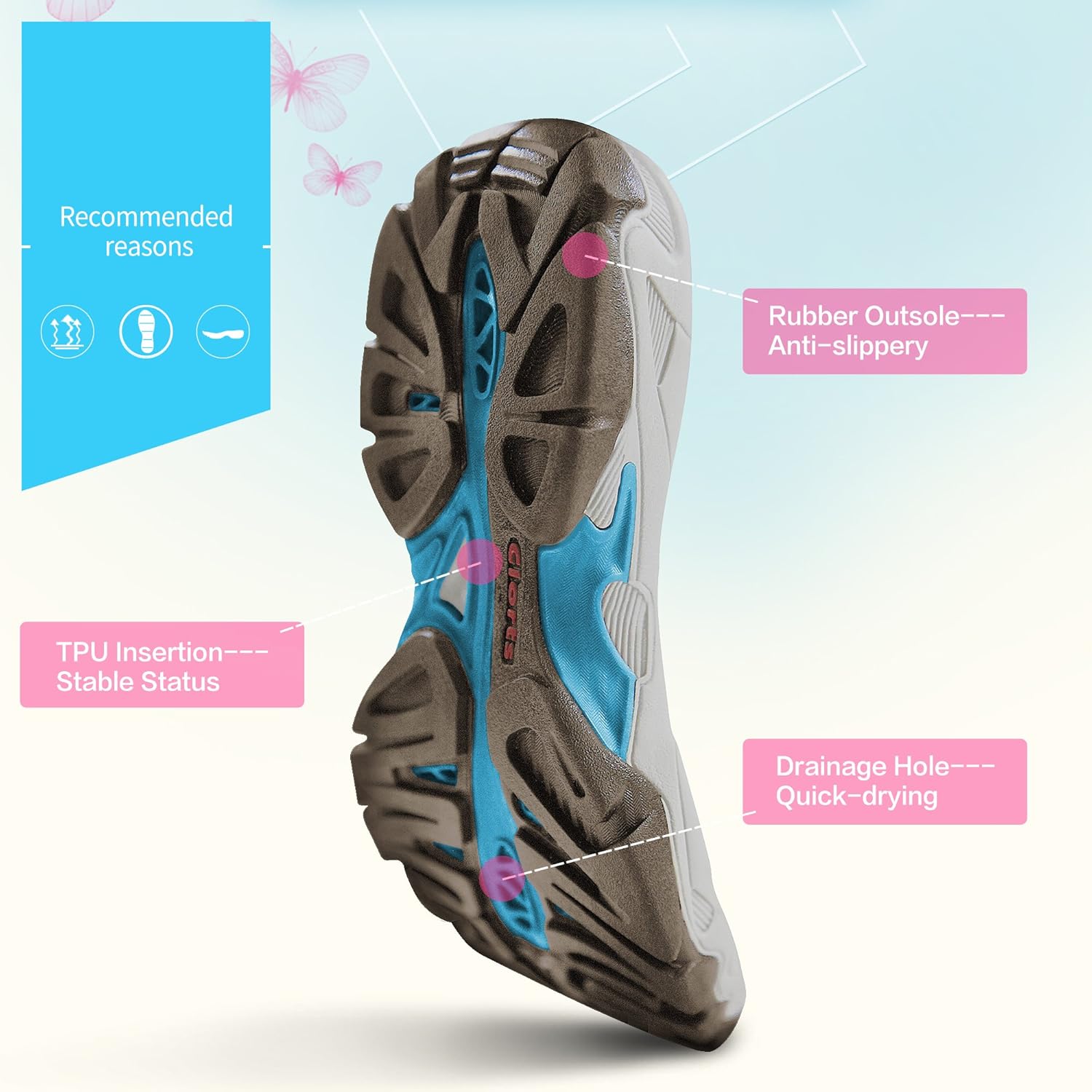 clorts lightweight walking sneaker sandal