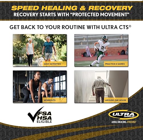 Miniatura 3 de Ultra CTS Tobillera para osteoartritis (OA), lesiones agudas de tobillo y esguinces de tobillo alto - LXL