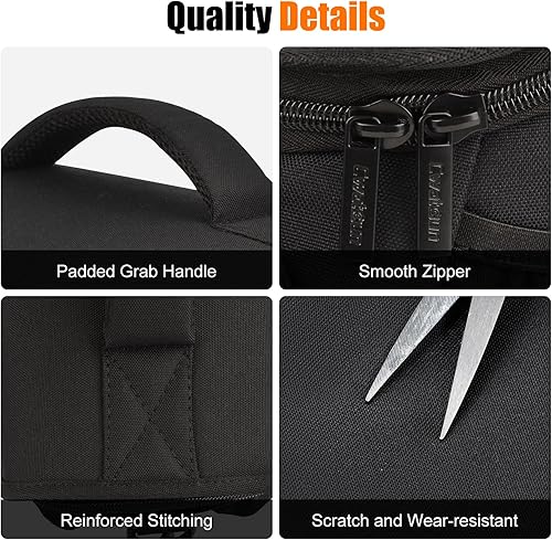 Miniatura 7 de Cwatcun Bolso bandolera para cámara pequeña, bolsa bandolera para cámara, impermeable, para fotografía de viaje, para Canon, Nikon, Sony, Fuji