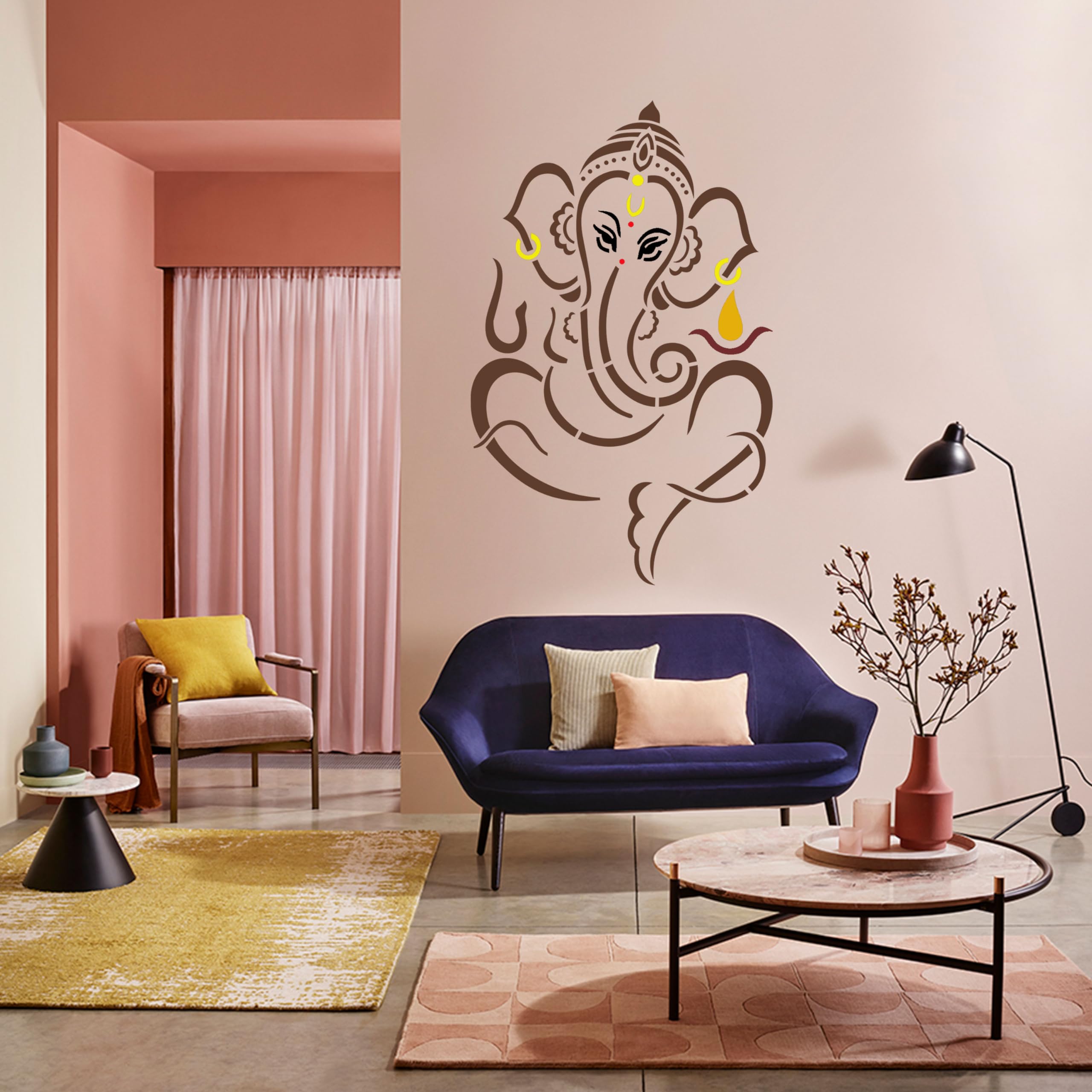 StenCart Stencils for Wall Painting Ganesha Reusable Wall Stencils for Painting (16inch x 24inch)–DIY Reusable Design Suitable for Pooja Room, Home & Office (Pack of 1, (STC1624-359)) (B0C19HW21X) Amazon Price History, Amazon Price Tracker