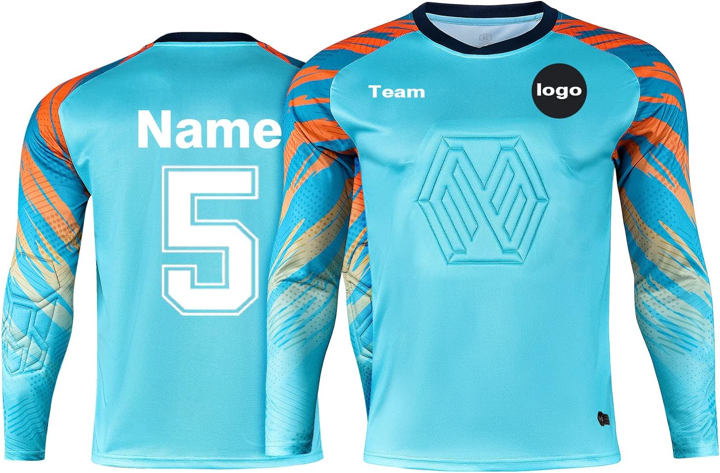 LAIFU Custom Soccer Goalie Jerseys Youth Adults Goalkeeper Jersey Personalized with Name Team Number Logo
