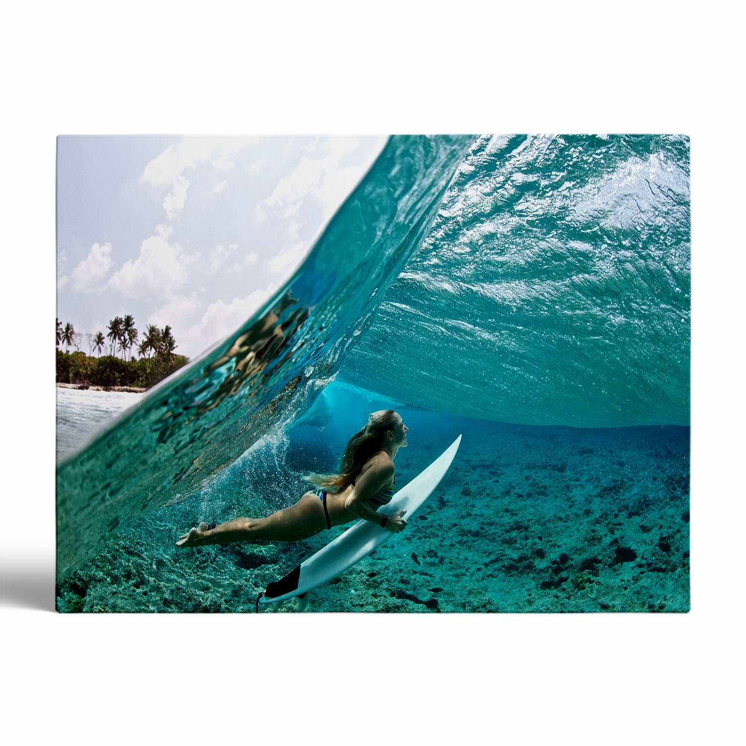 Amazon.com: Surfer Wall Art,Surf Poster Queen Surf Hawaii-Women