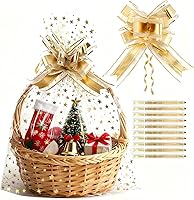 Vista 11 de COQOFA 100 piezas de bolsas de celofán transparentes para regalos con forma de corazón dorado de 17,78 x 30,48 cm, bolsas de fiesta, para caramelos