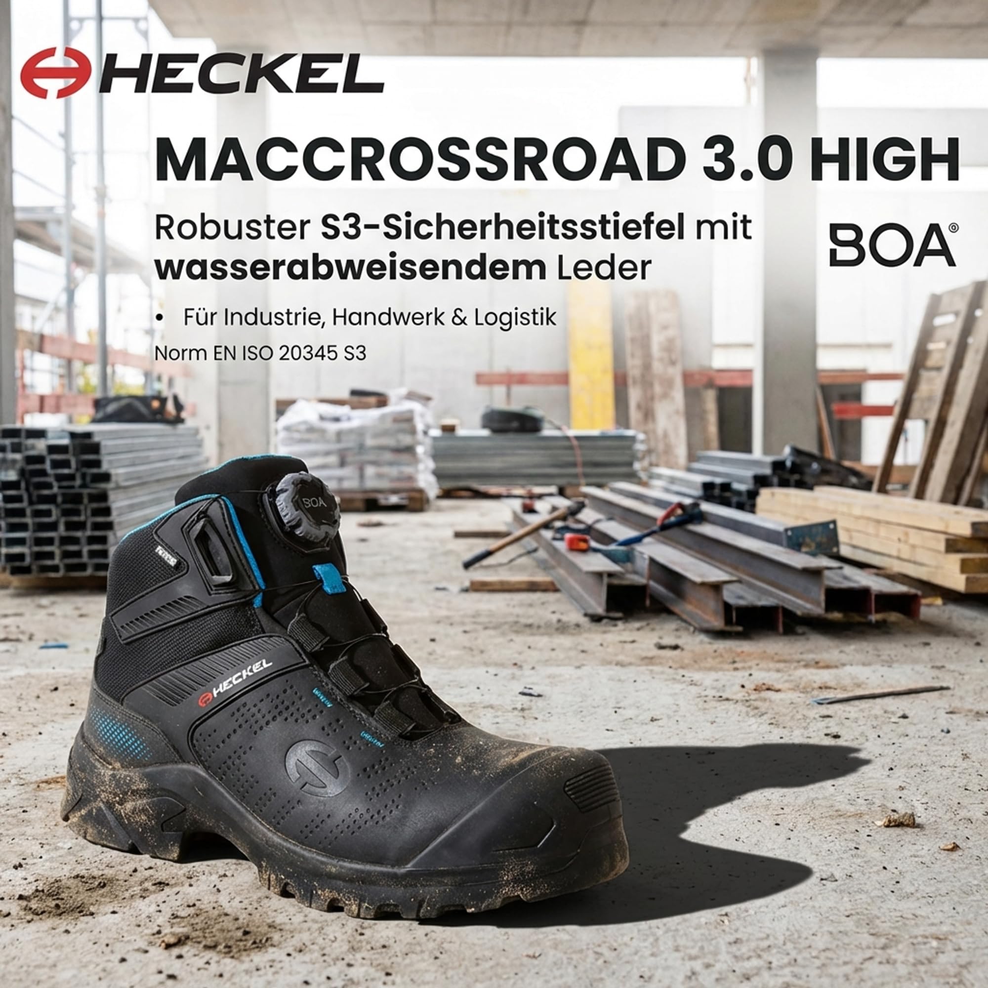 Heckel MACCROSSROAD 3.0 Buty ochronne - Z zamknięciem BOA