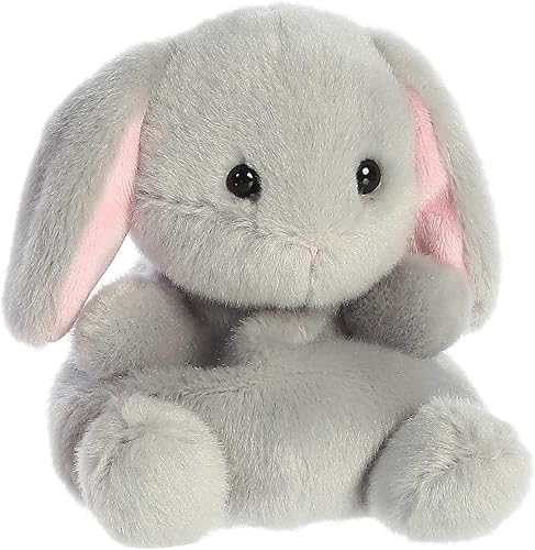 Miniatura 2 de Aurora Adorable Palm Pals Pebbles Bunny - Juego de bolsillo - Diversión coleccionable - Gris 5 pulgadas