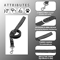 Vista 3 de Collar reflectante para perro con hebilla de bloqueo de seguridad, collares de nailon suaves y transpirables ajustables para perros pequeños