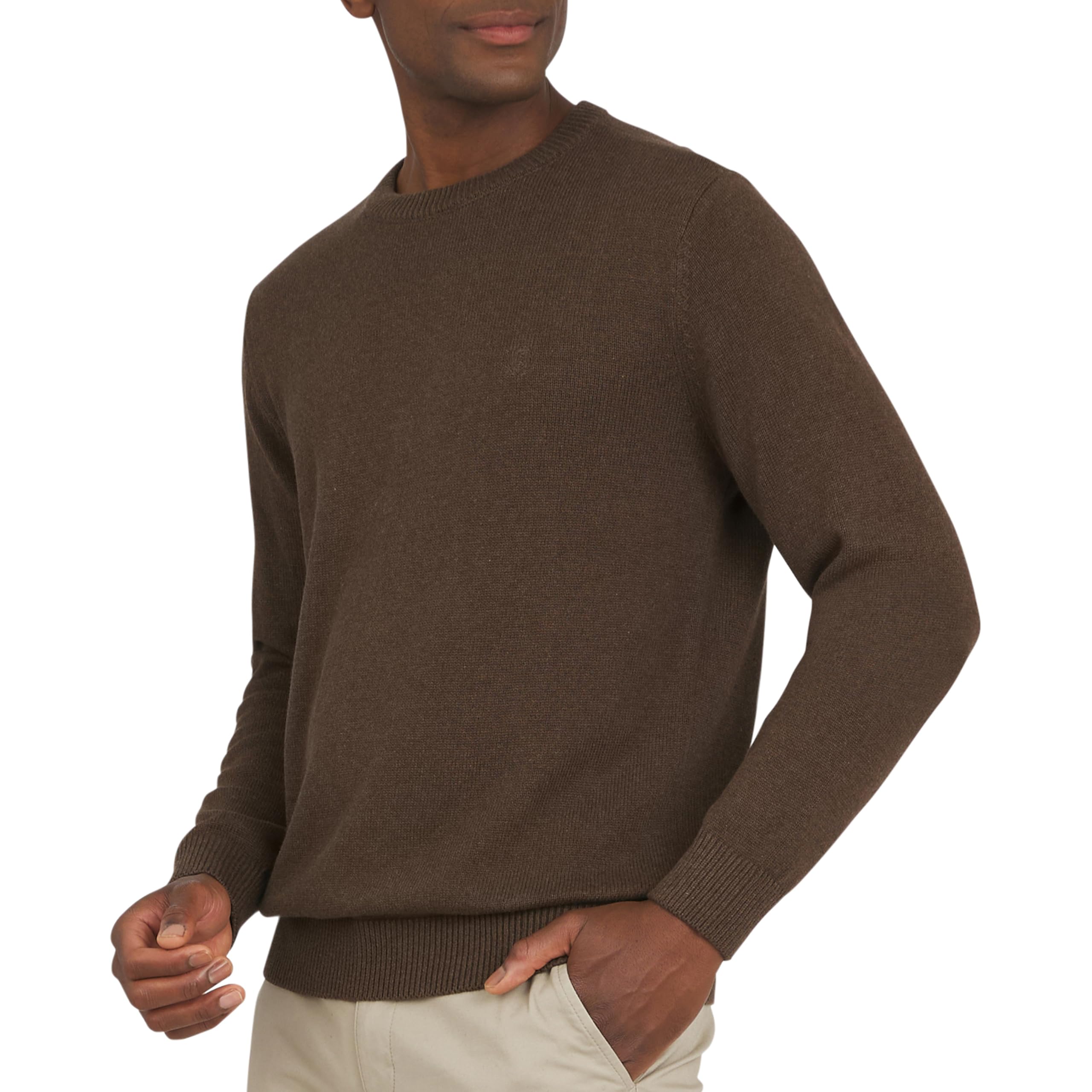Chaps Men's Classic Fit Long Sleeve Cotton Jersey Midweight Crewneck Sweater (S-XXL)
