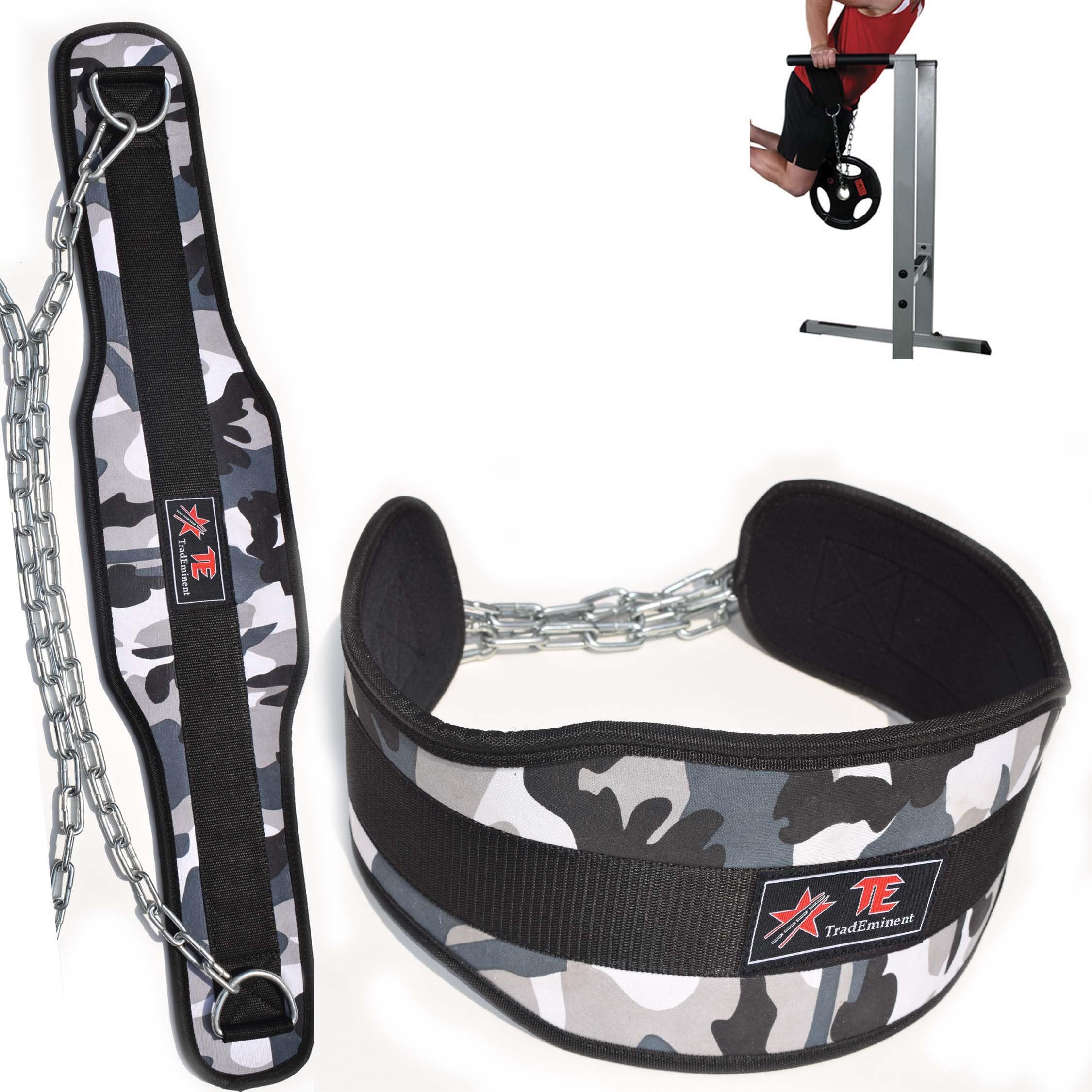 Weight Belts For Lifting Men, Workout Dip Belt for Weightlifting, Pullups, Powerlifting, and Bodybuilding Workouts