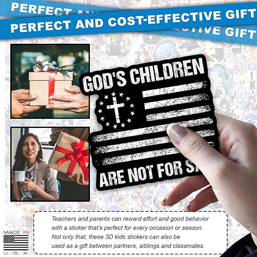 Miniatura 2 de Los hijos de Dios no están a la venta Pegatina Save The Chidren Pegatina para adultos, Pegatinas para Laptop, Guitarra, Motocicleta, Bicicleta,