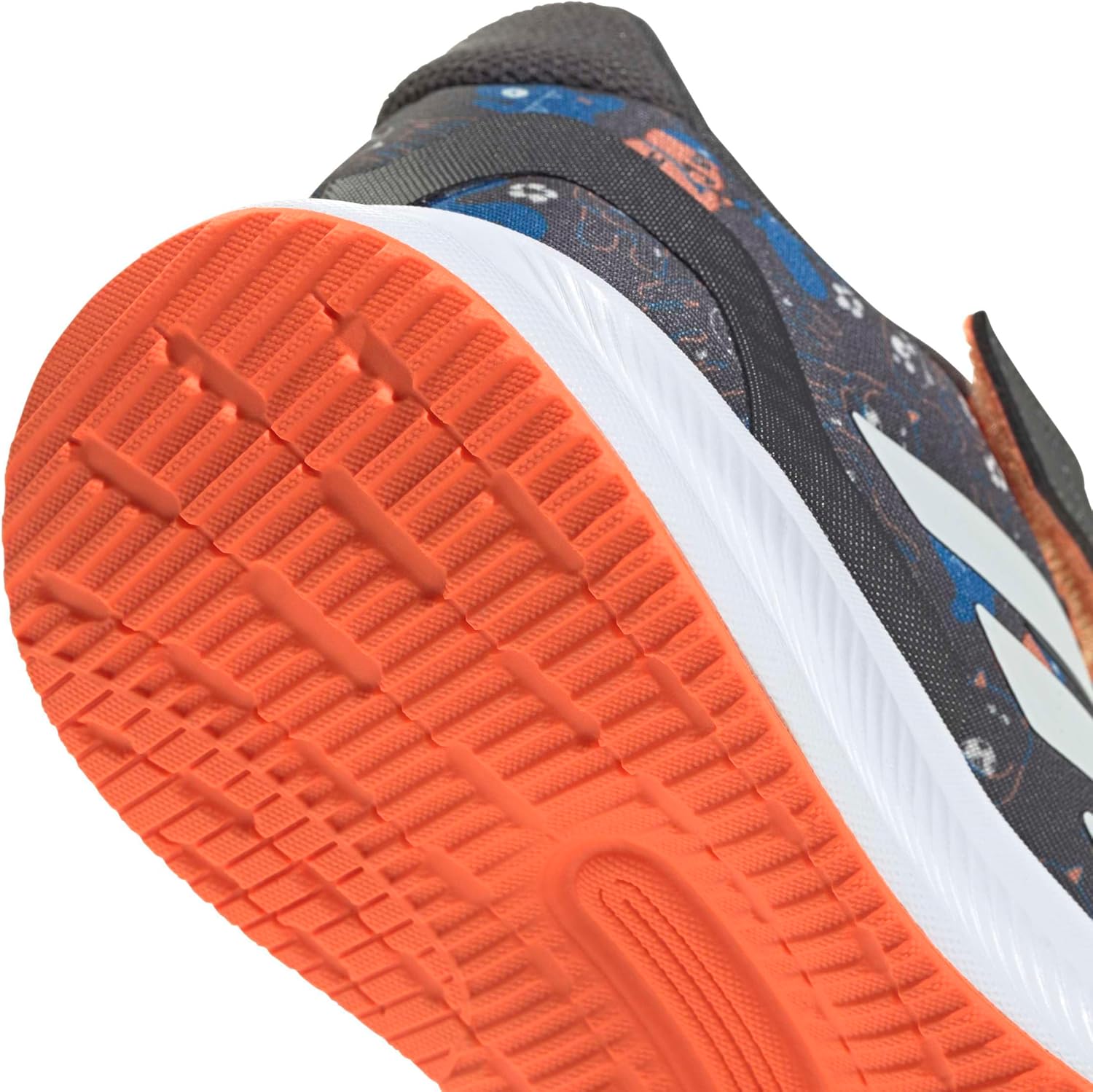 adidas Baby Run Falcon 5 Elastic Lace & Strap Shoe - Image 6