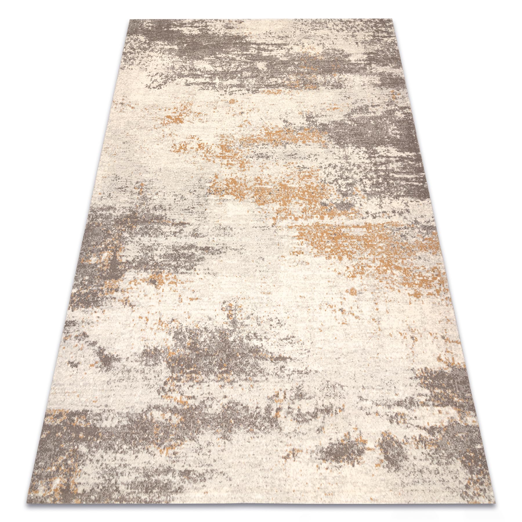 rugsx Wollteppich Abby 486.28.LA110 OSTA Kollektion, 100% Wolle, Vintage, modern beige/grau 80x160 cm