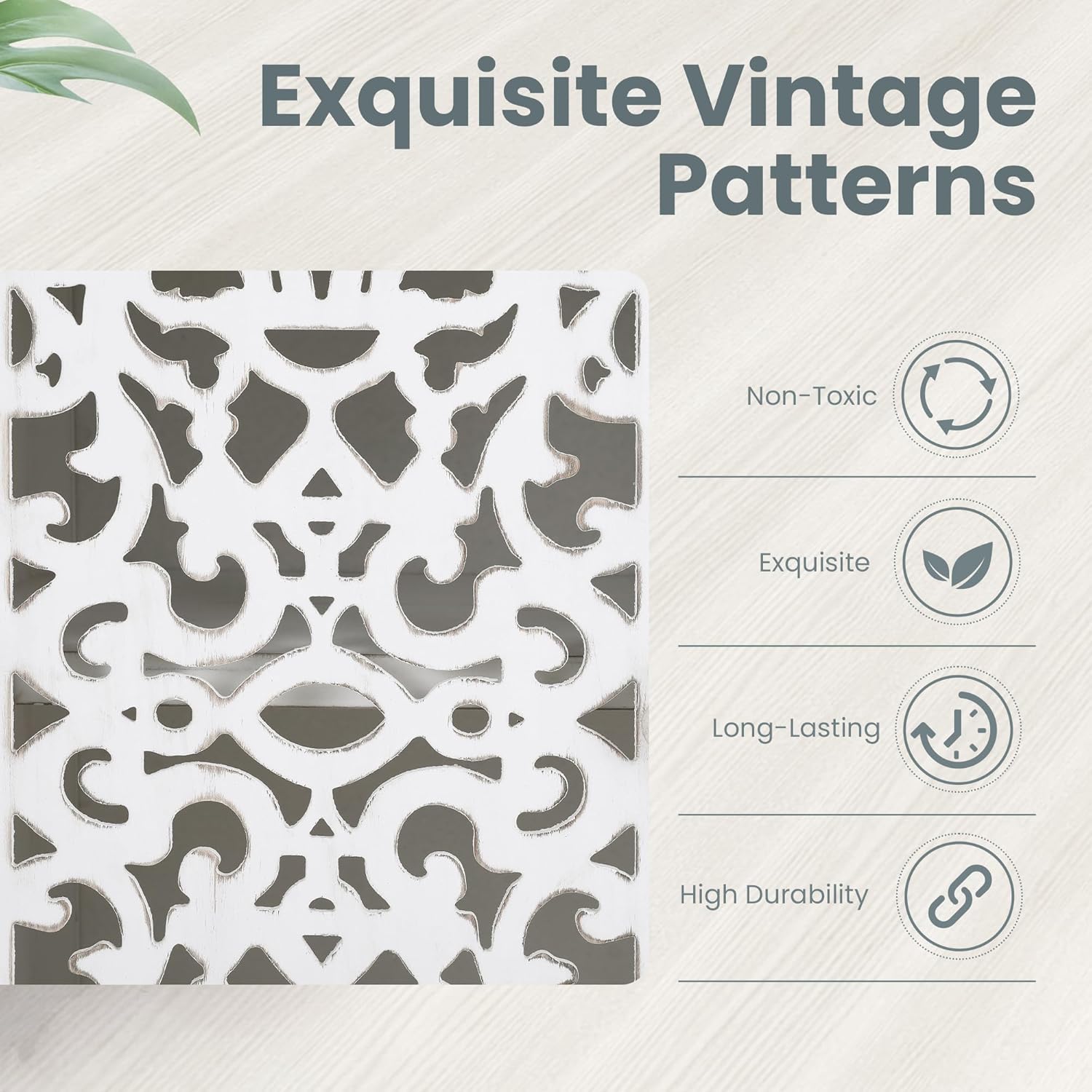 PHI VILLA White Accent Cabinet with Doors, Farmhouse Credenza Cabinets for Living Room, Sideboard Buffet Cabinet with Storage