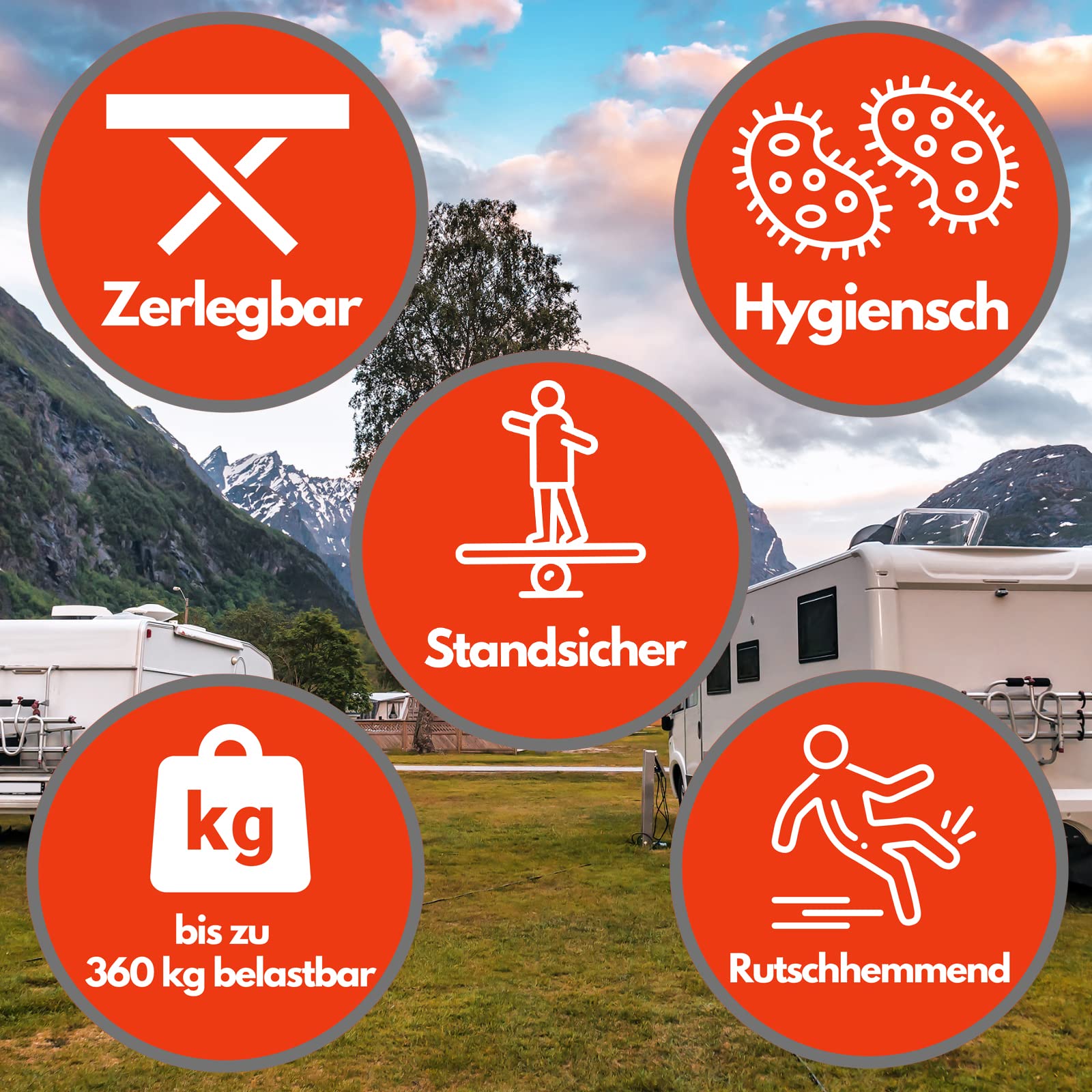 Waterway Whirlpool Pool Zubehör Outdoor 2-Stufen Treppe Doppelstufe Einstiegstreppe Kunststoff bis 360 kg belastbar Cinnamon