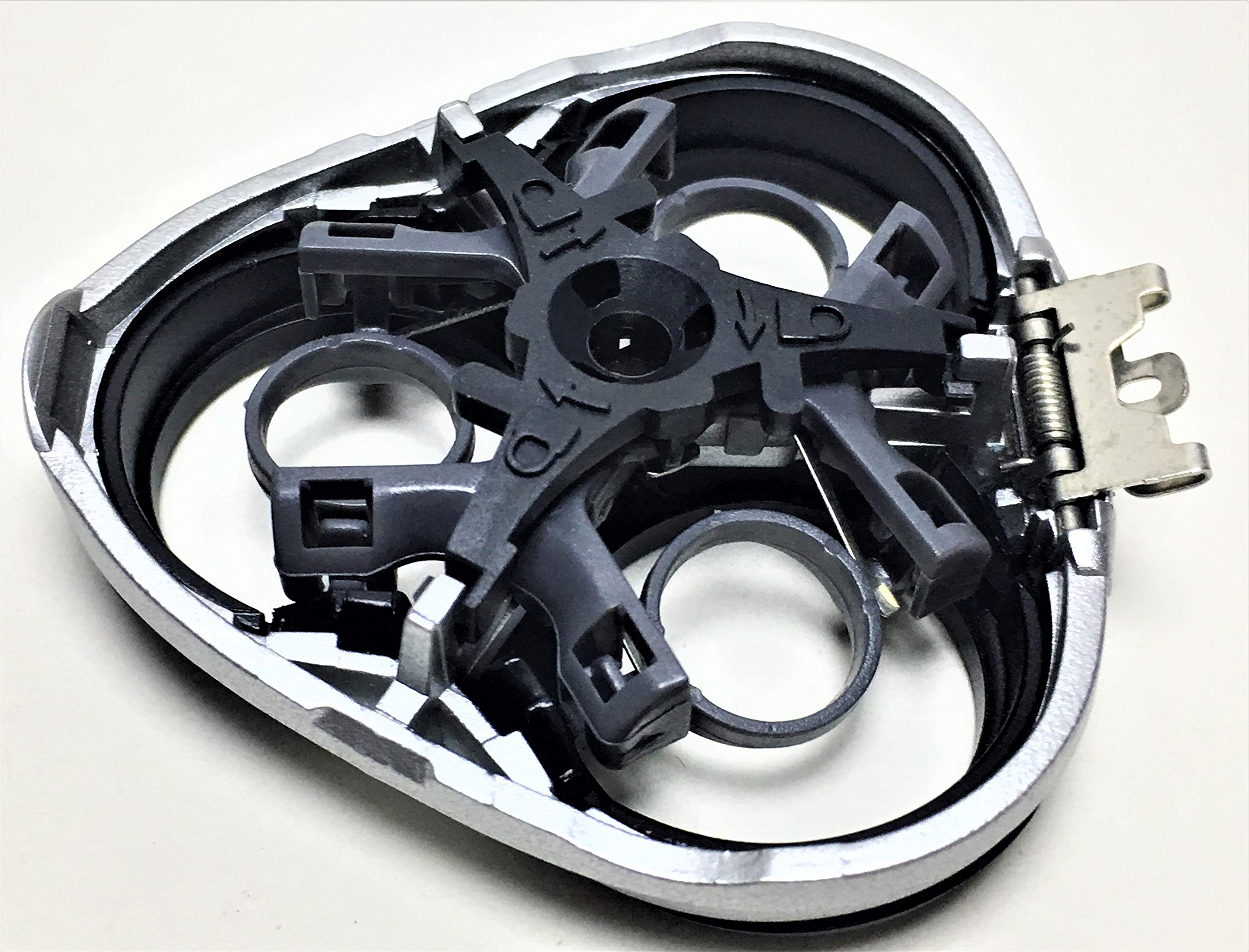 Shaver Razor Head Holder Cover & Frame Plate For Philips Norelco SmartTouch-XL HQ9161 HQ 9161XL 9161XLCC HQ9170 HQ 9170XL 9170XLCC HQ9171 HQ 9171XL 9171XLCC Men's Beard Replacement New Silver Black