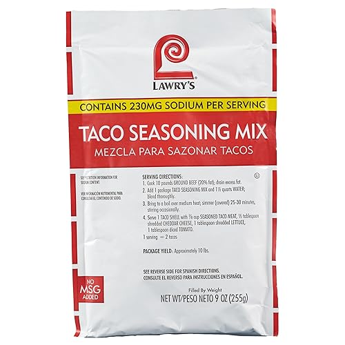 Miniatura 9 de Lawry's Mezcla de condimentos para tacos, seis paquetes de 9 onzas de mezcla de condimentos para tacos, mejor para pollo, carne de res, pescado,