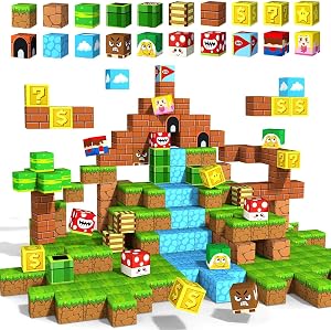 Magnetic Blocks 54 PCS Building Cubes Toys - Toddler Toys for 3+ Year Old Boys Girls, Build Magnet Cubes Set, Sensory Toys for Kids Ages 3-5 5-7 Christmas Birthday Gifts