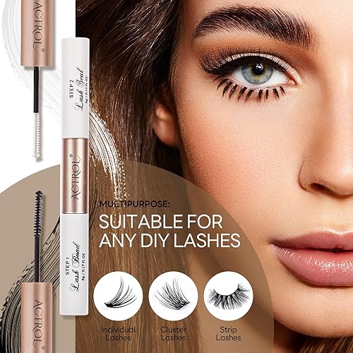 Miniatura 7 de Extensiones de pestañas individuales en racimo para colocar en casa, pestañas onduladas, con volumen, banda súper fina, reutilizables, suaves y